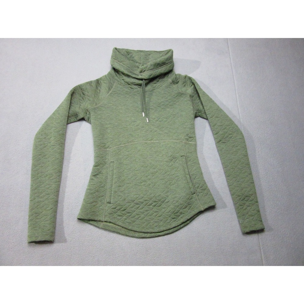 Marmot Sweatshirt Womens XS Green Cozy For Life Quilted Cowl Neck Outdoor Hiking